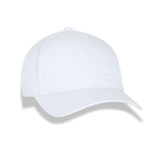 Brezo Performance Cap - White Small Icon Off Center