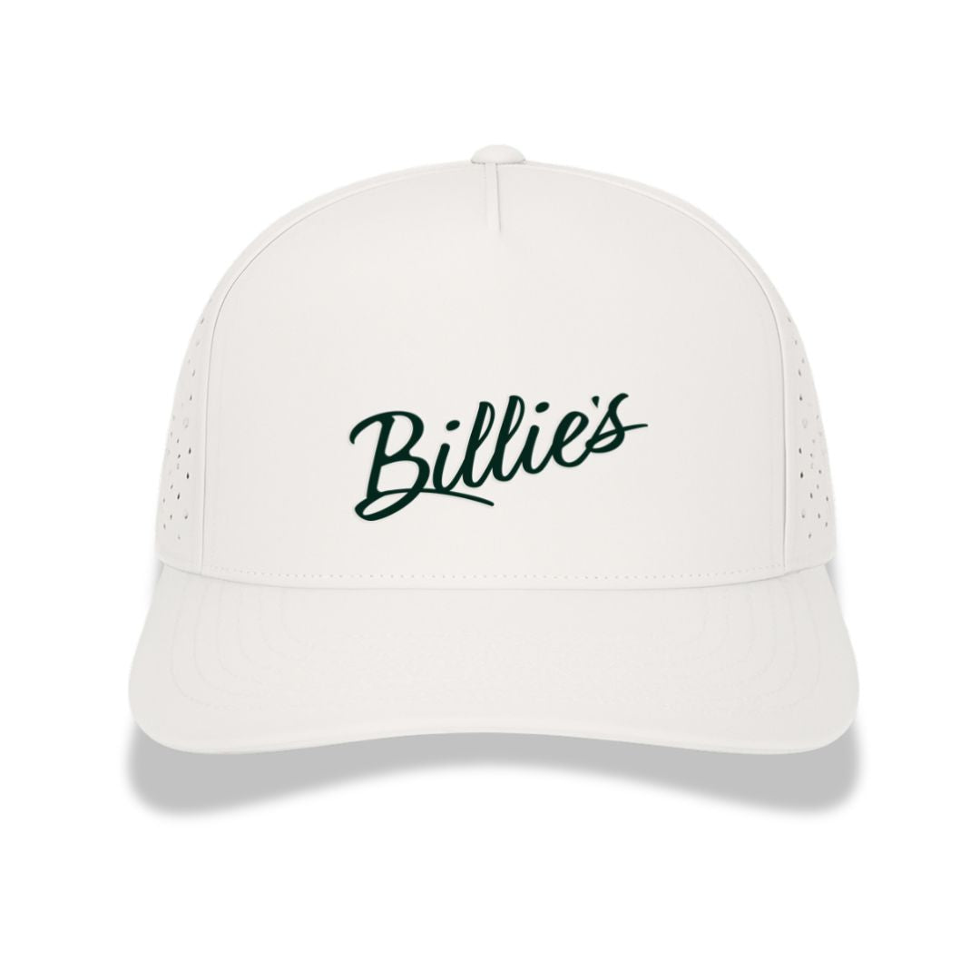 White Trucker Performance Hat – B Centered Logo