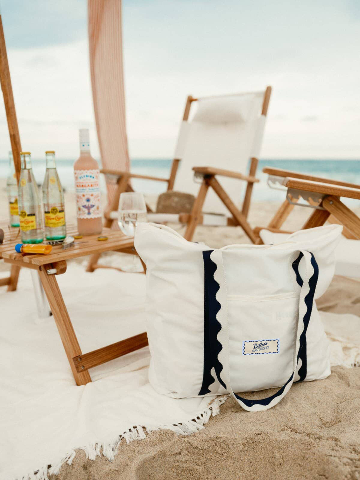 White Beach Bag